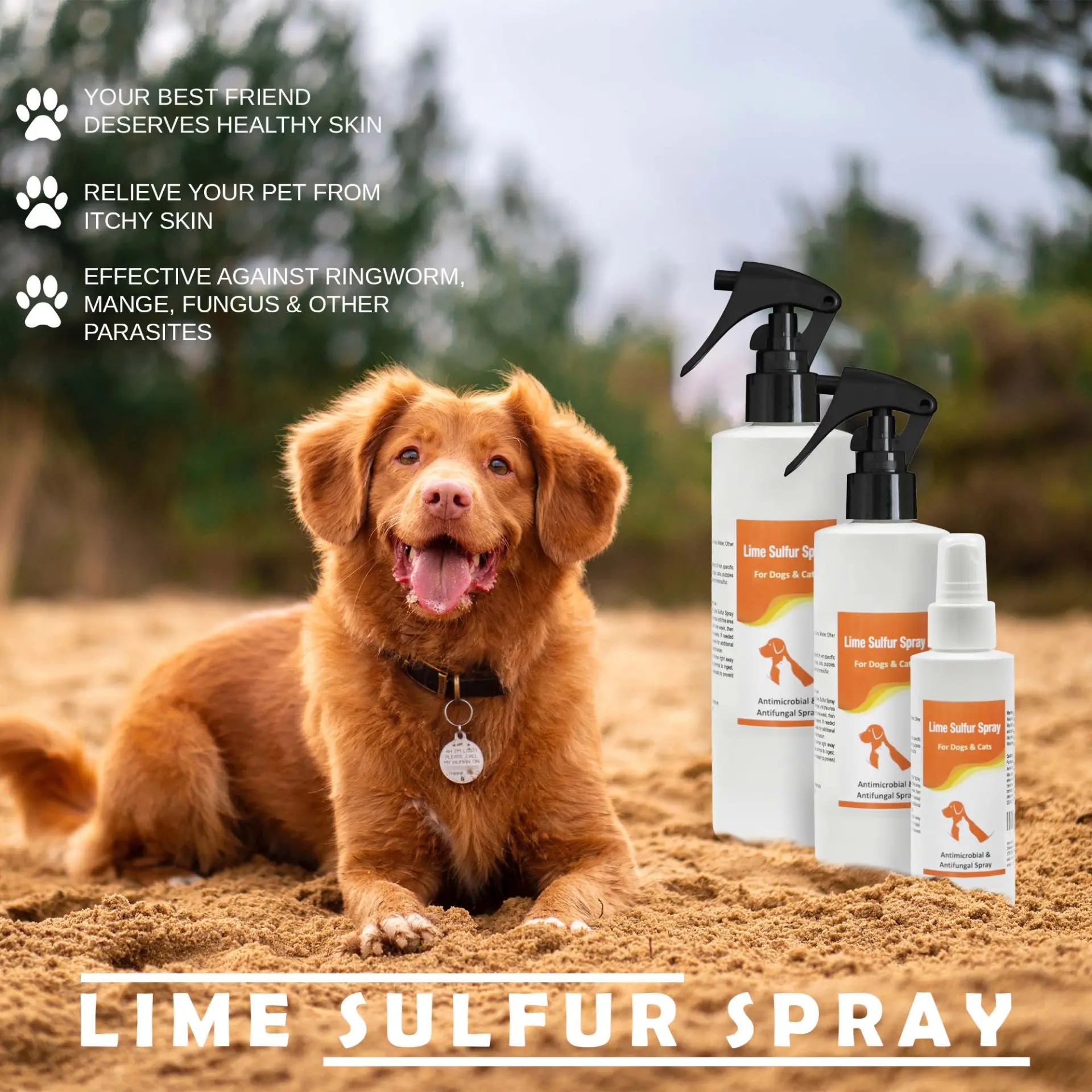 Healthy Paw Life Lime Sulfur Spray - Dry & Itchy Skin Relief for Dogs, Cats, Puppies, Kittens, and Horses - Image 9