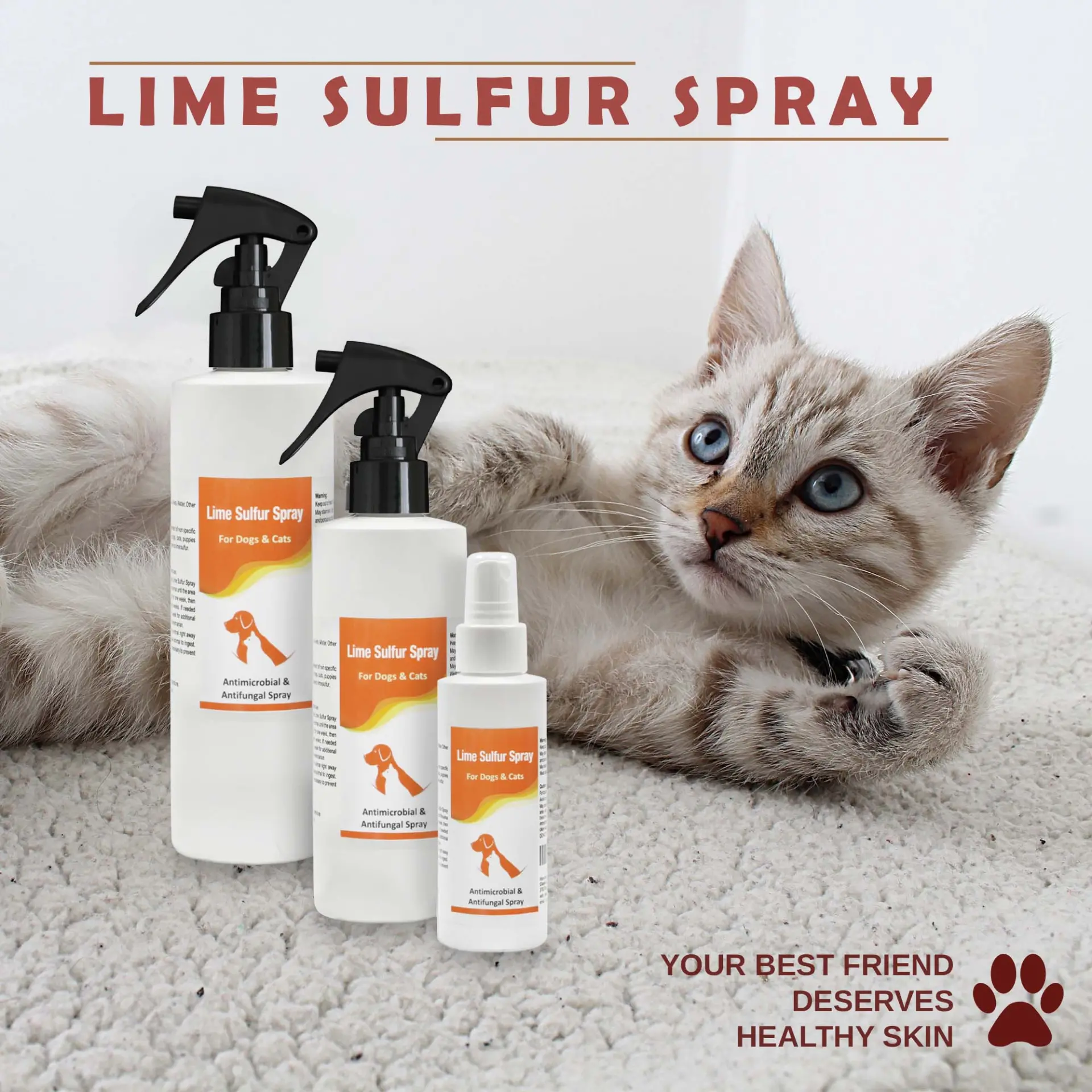 Healthy Paw Life Lime Sulfur Spray - Dry & Itchy Skin Relief for Dogs, Cats, Puppies, Kittens, and Horses - Image 10
