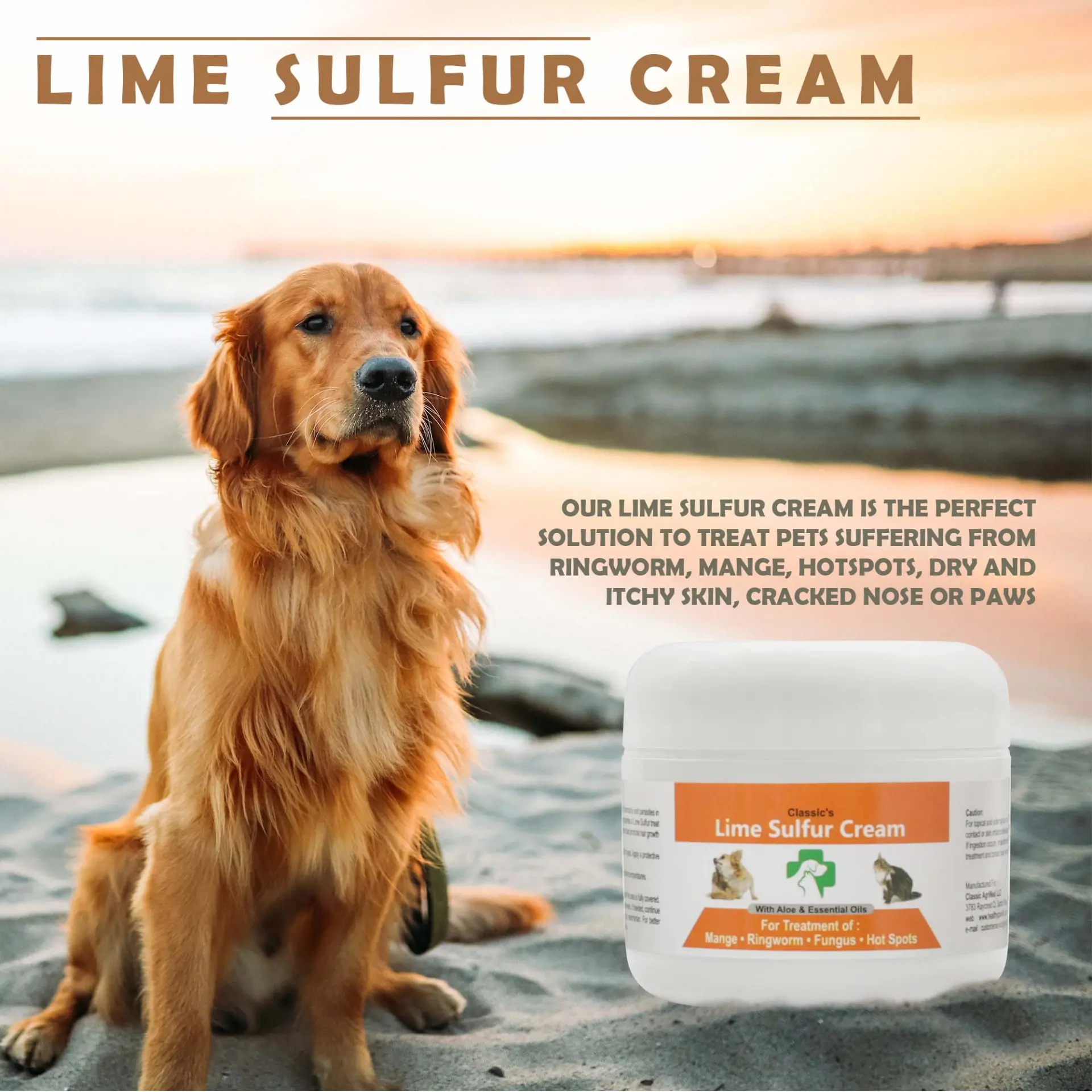 Lime Sulfur Pet Skin Care Cream & Spray Set - Image 8