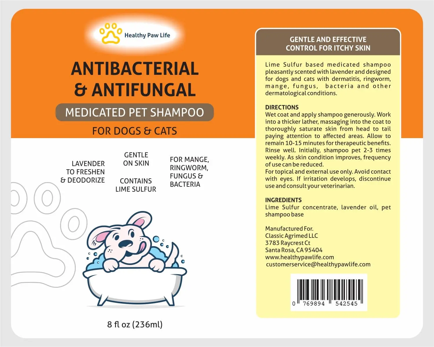 Lime Sulfur Pet Shampoo & Spray Set - 8 oz Each - Image 6