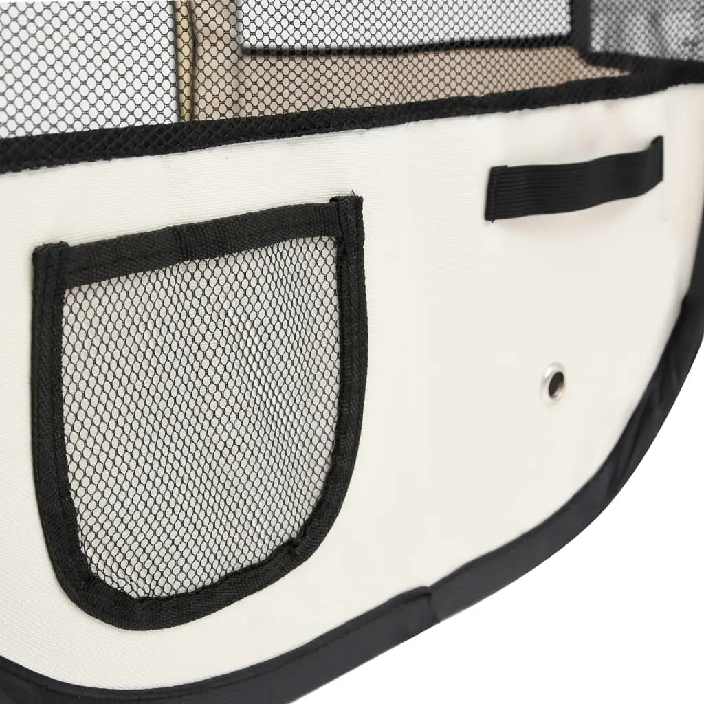 vidaXL Blue Foldable Dog Playpen with Carrying Bag - 49.2" x 49.2" x 24" - Image 10