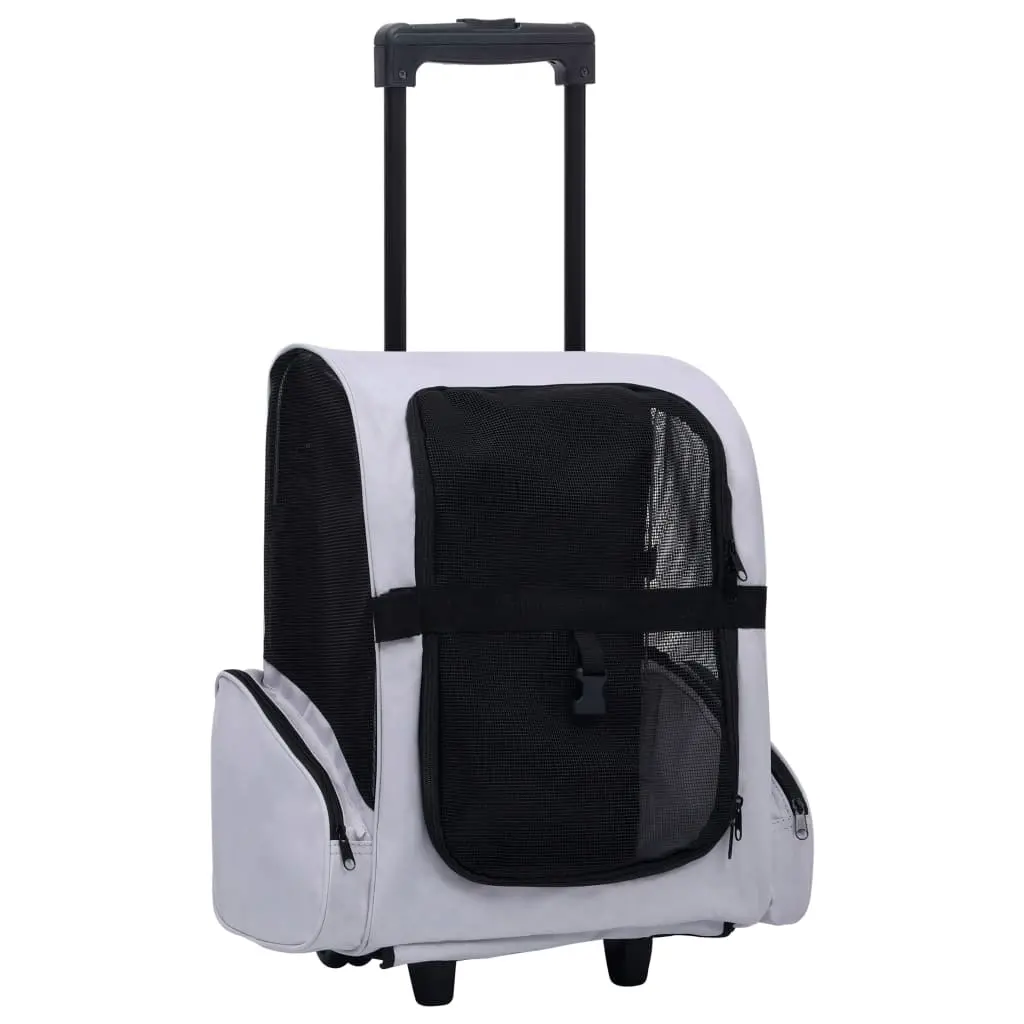 vidaXL Multifunctional Pet Trolley - Gray