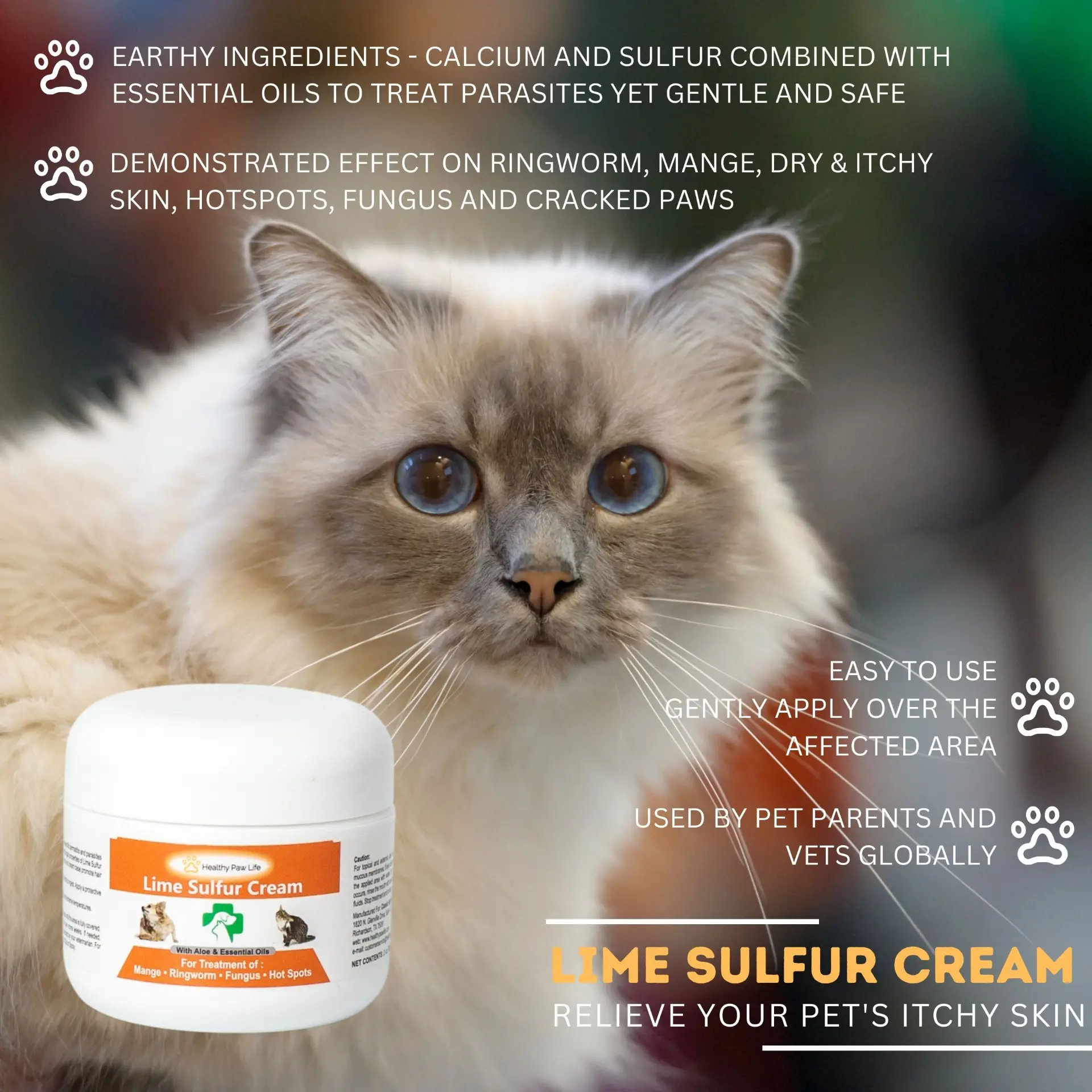 Lime Sulfur Pet Skin Care Cream & Spray Set - Image 3