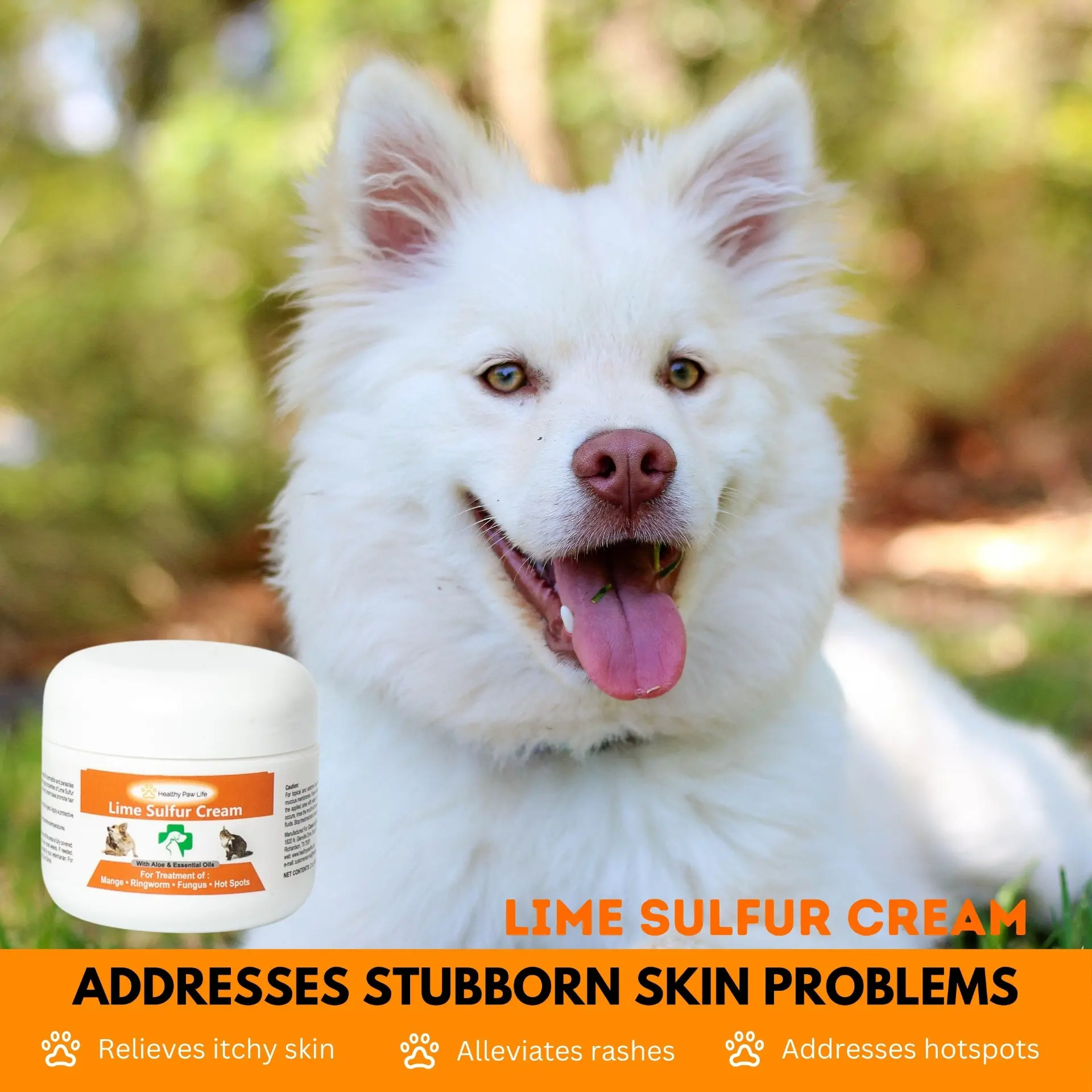 Lime Sulfur Pet Skin Care Cream & Spray Set - Image 4