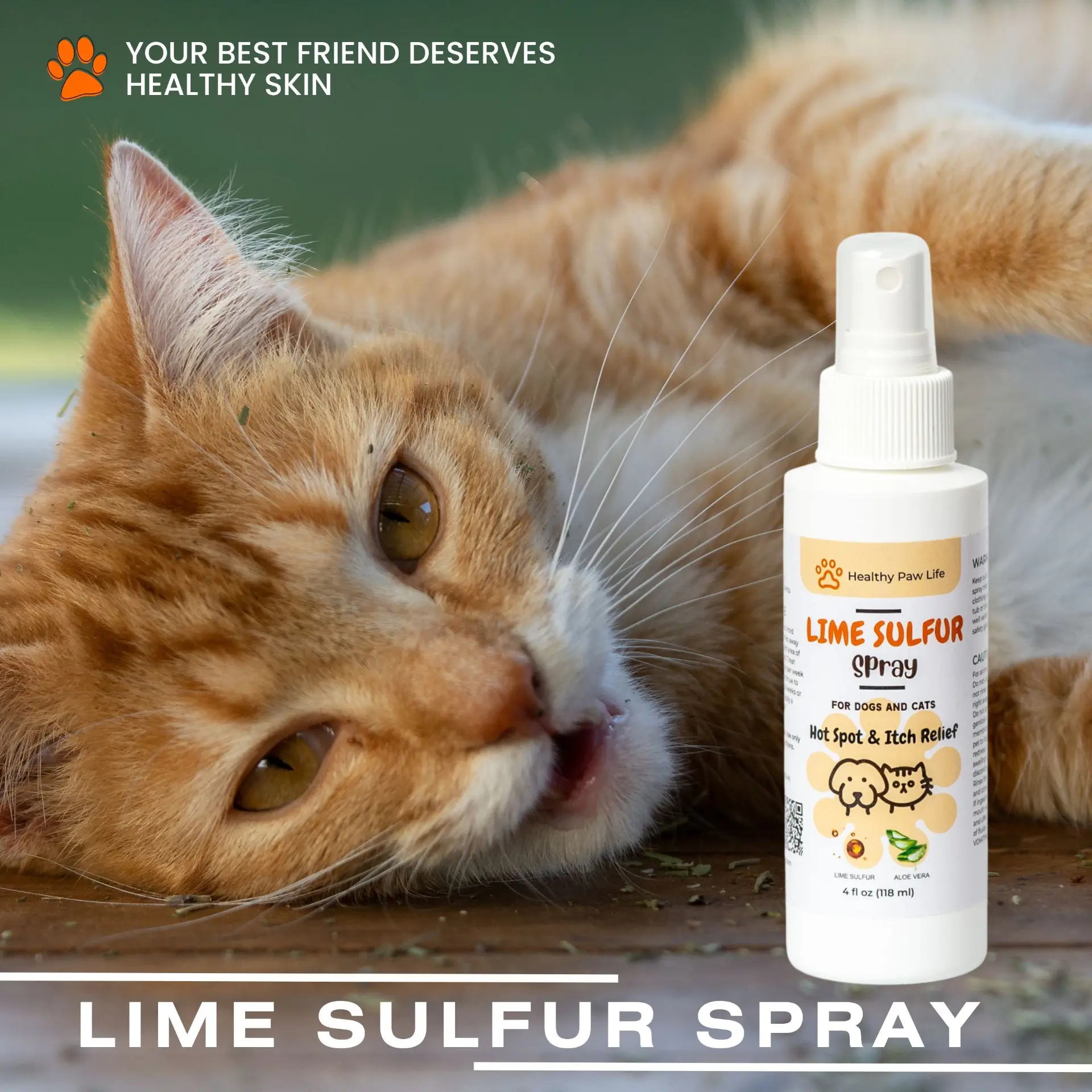 Lime Sulfur Pet Skin Care Cream & Spray Set - Image 6